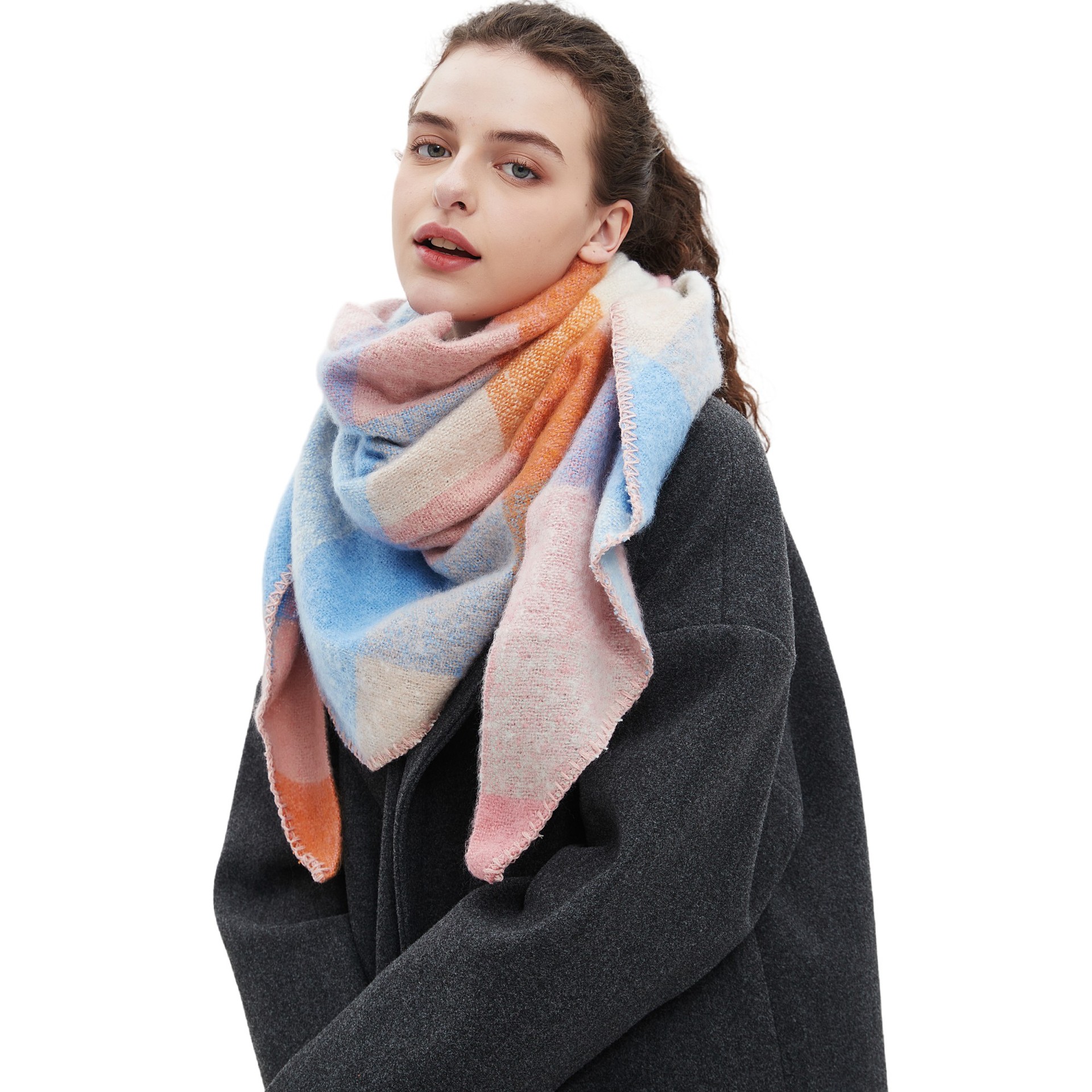 Women's Plaid Scarf Shawl  Sho – Shawl Wrap Winter recenzja i cena