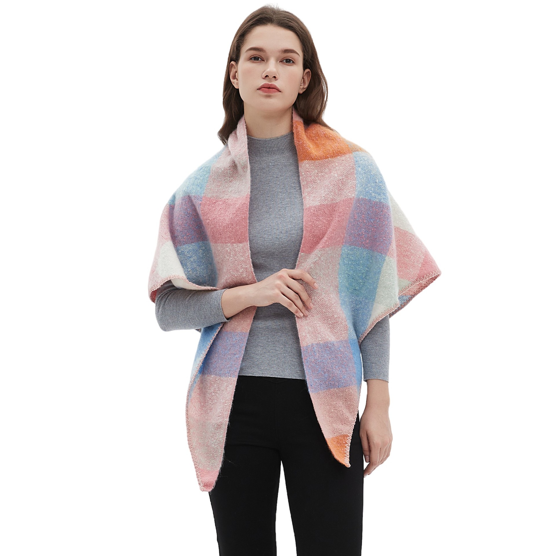 Women's Plaid Scarf Shawl  Sho – Shawl Wrap Winter recenzja i cena