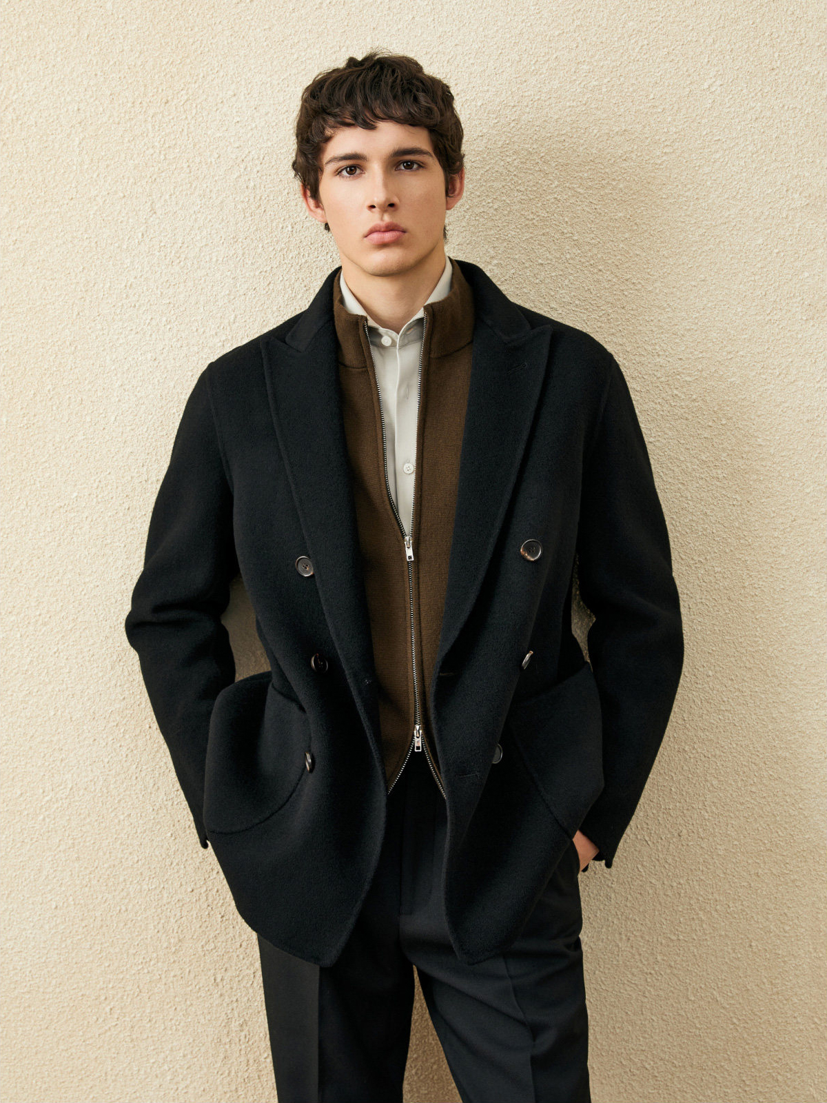 Men‘s 100% Wool Short Coat | B – Wool Coat Peacoat recenzja i cena