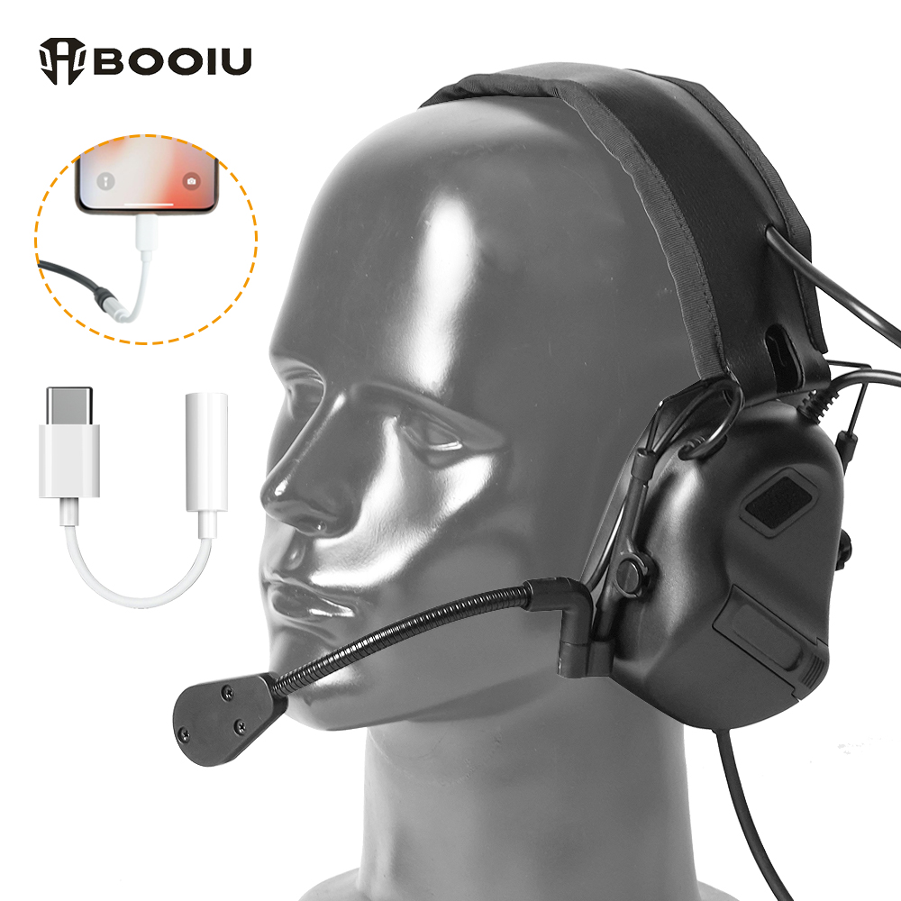 BOOIU Tactical Electronic Shoo – Earmuffs Foldable recenzja i cena