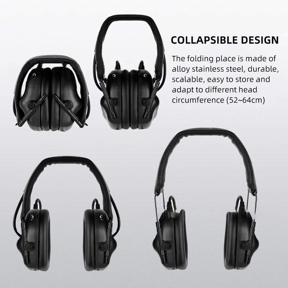 BOOIU Tactical Electronic Shoo – Earmuffs Foldable recenzja i cena