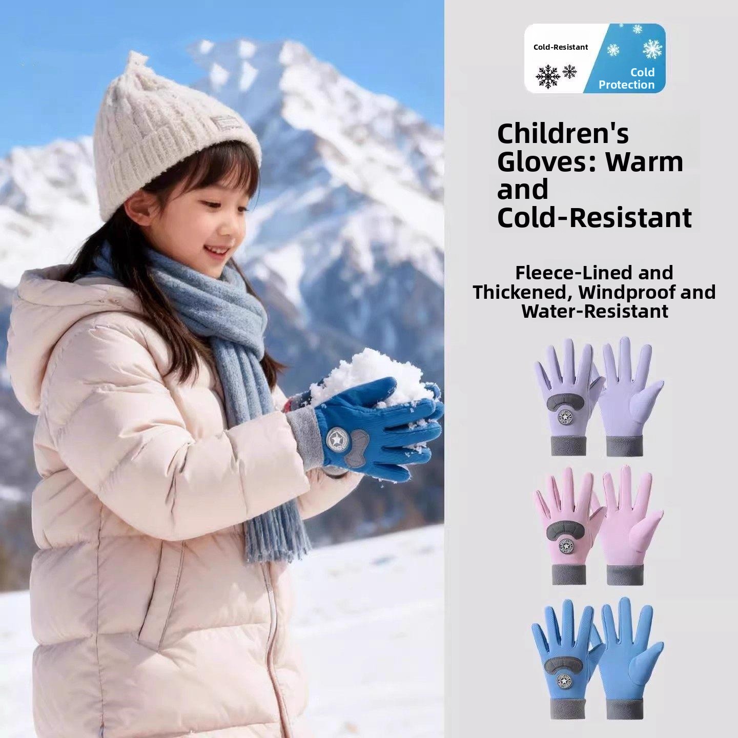 Children's Ski Gloves Winter W – Snow Glove Insulated recenzja i cena