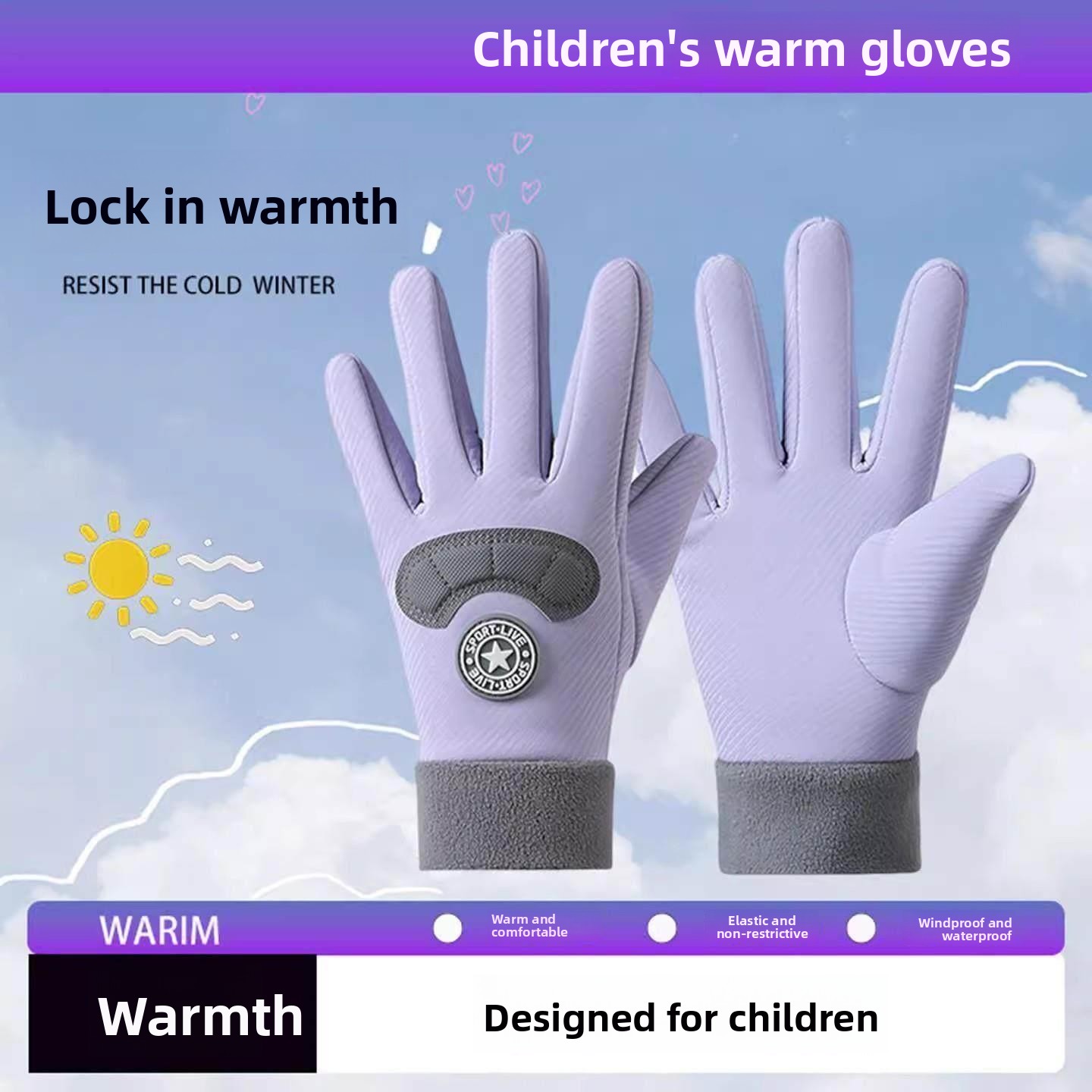 Children's Ski Gloves Winter W – Snow Glove Insulated recenzja i cena