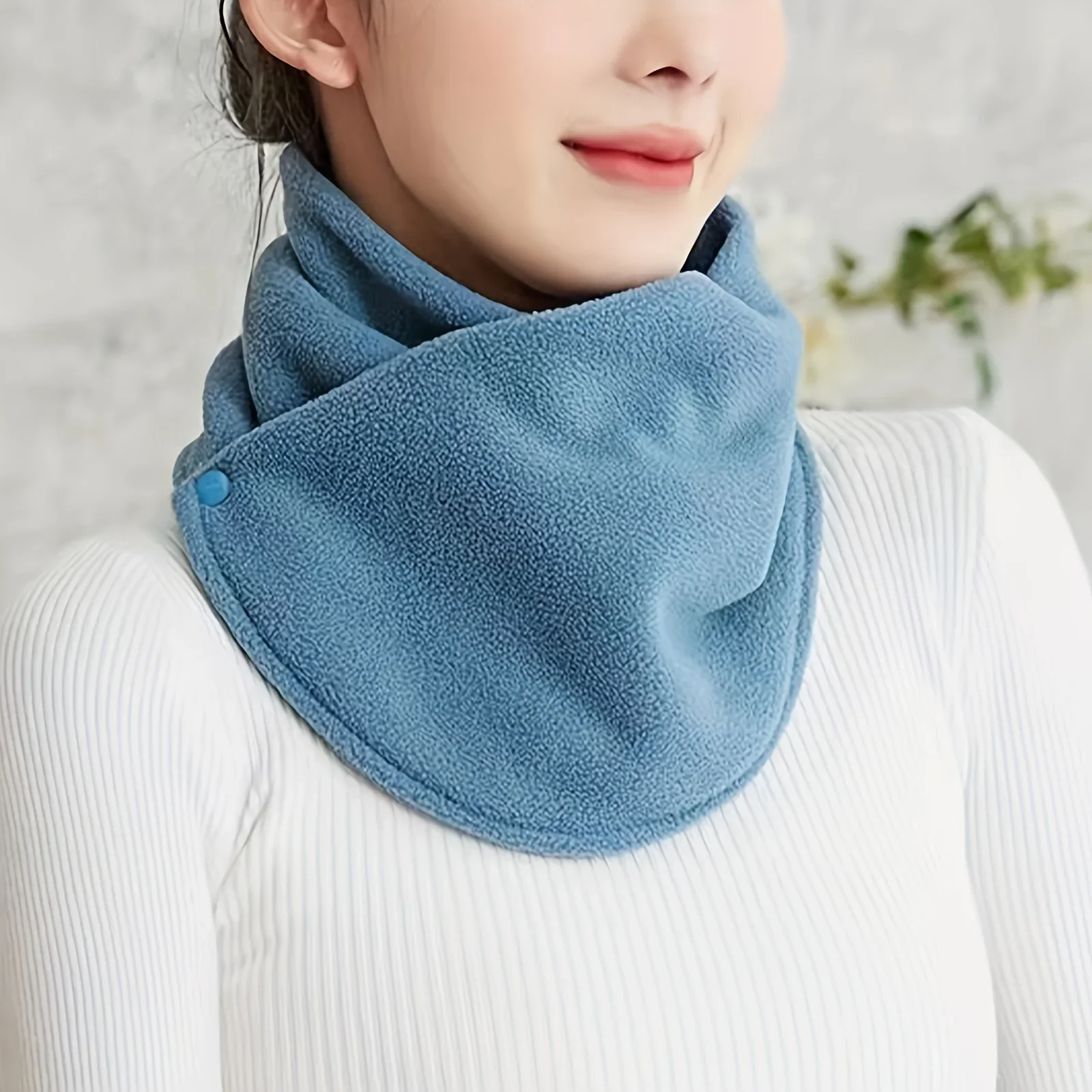 Classic Solid Color Snap Neck  – Neck Gaiter Fleece recenzja i cena