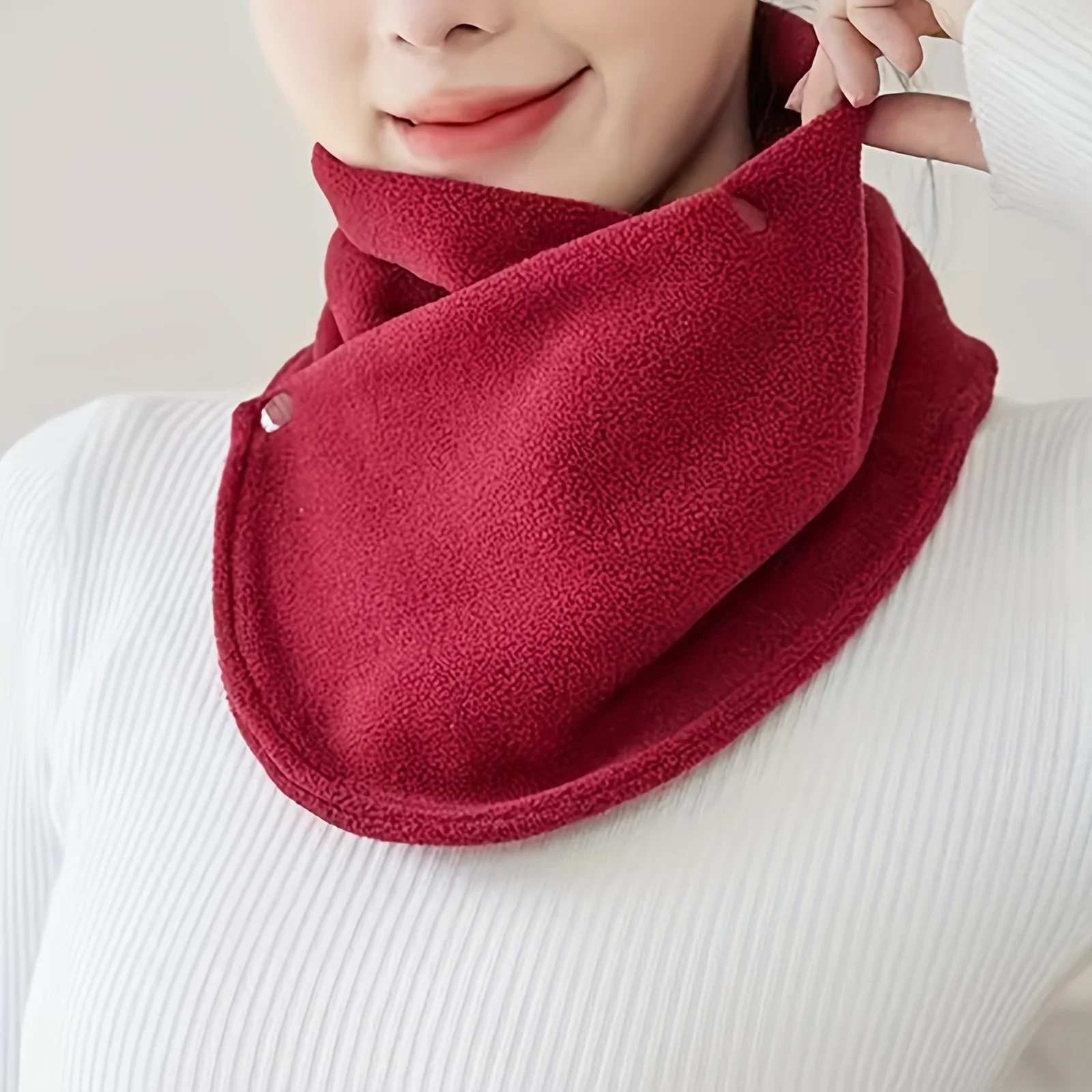 Classic Solid Color Snap Neck  – Neck Gaiter Fleece recenzja i cena