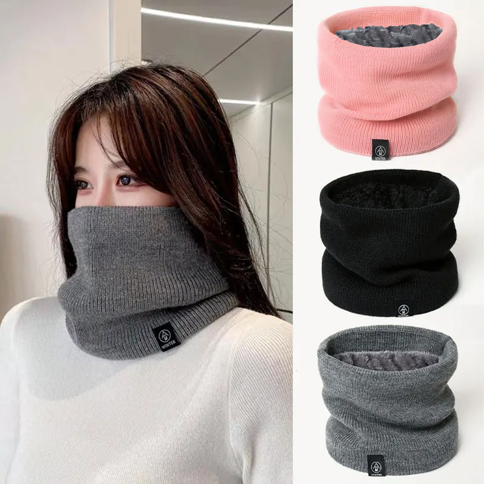 Fashion Women Knitted Scarf So – Wool Scarf Men recenzja i cena