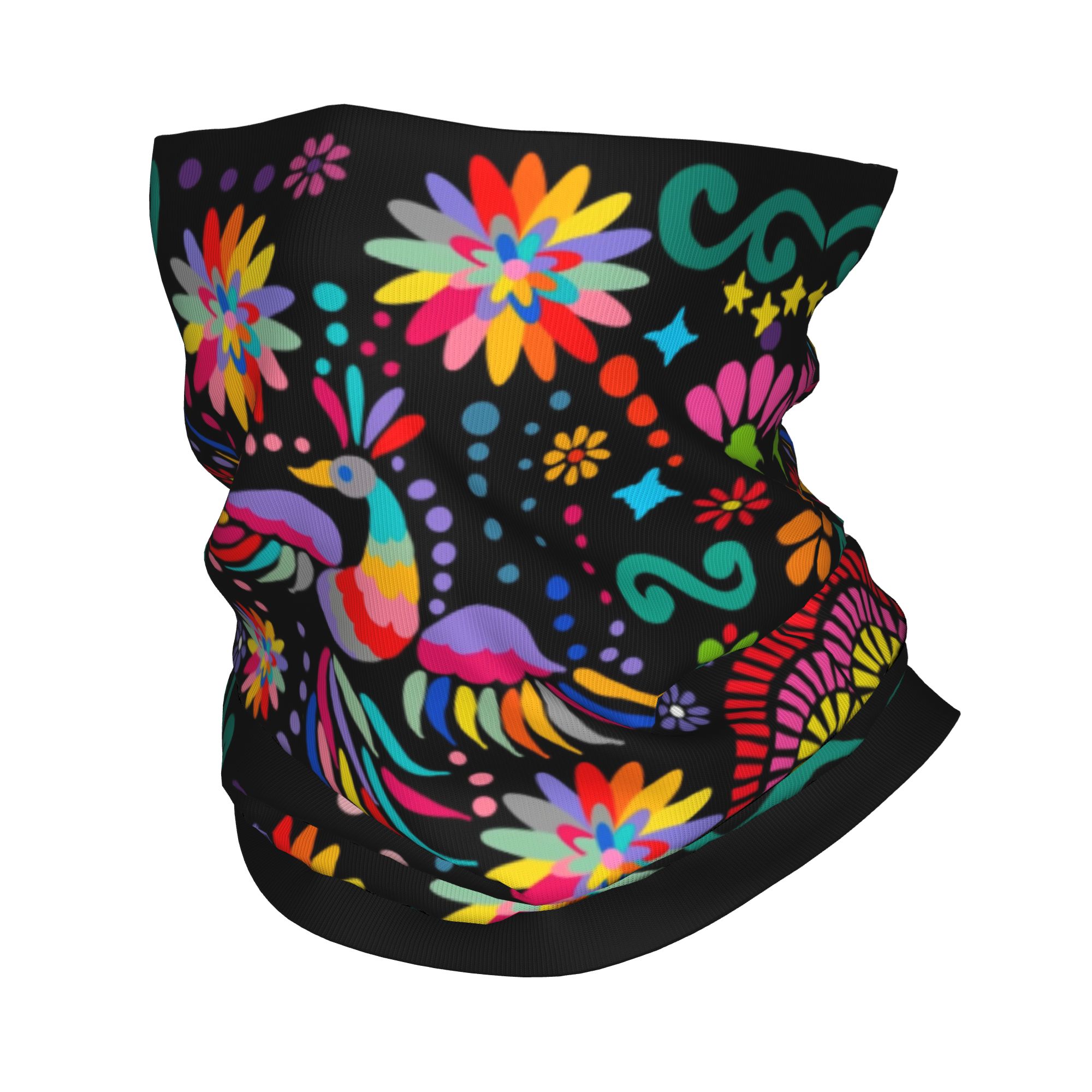 Custom Mexican Floral Flower T – Neck Gaiter Fleece recenzja i cena