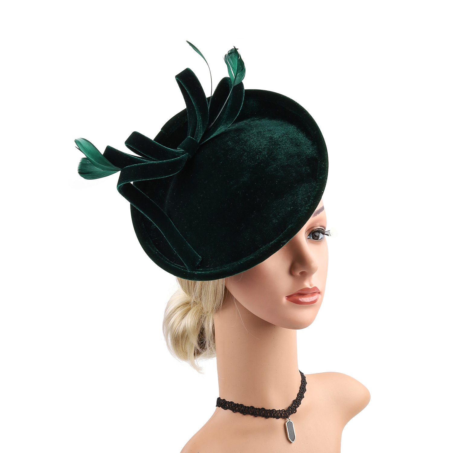 Velour Velvet Fascinator Feath – Winter Headband Fleece recenzja i cena
