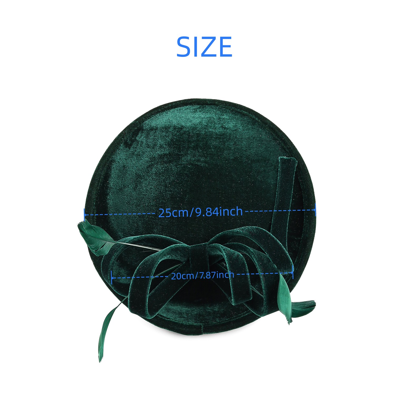 Velour Velvet Fascinator Feath – Winter Headband Fleece recenzja i cena