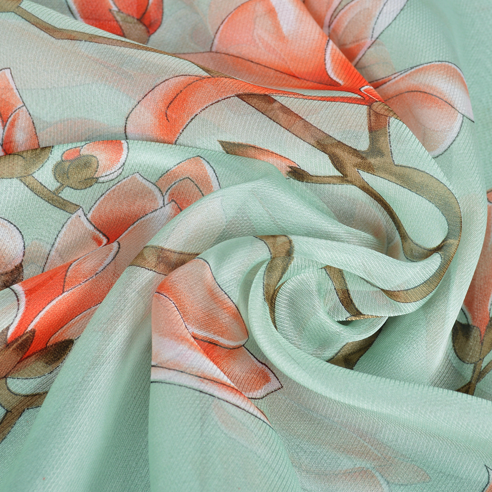 BYSIFA| Light Green Silk Scarf – Shawl Wrap Winter recenzja i cena