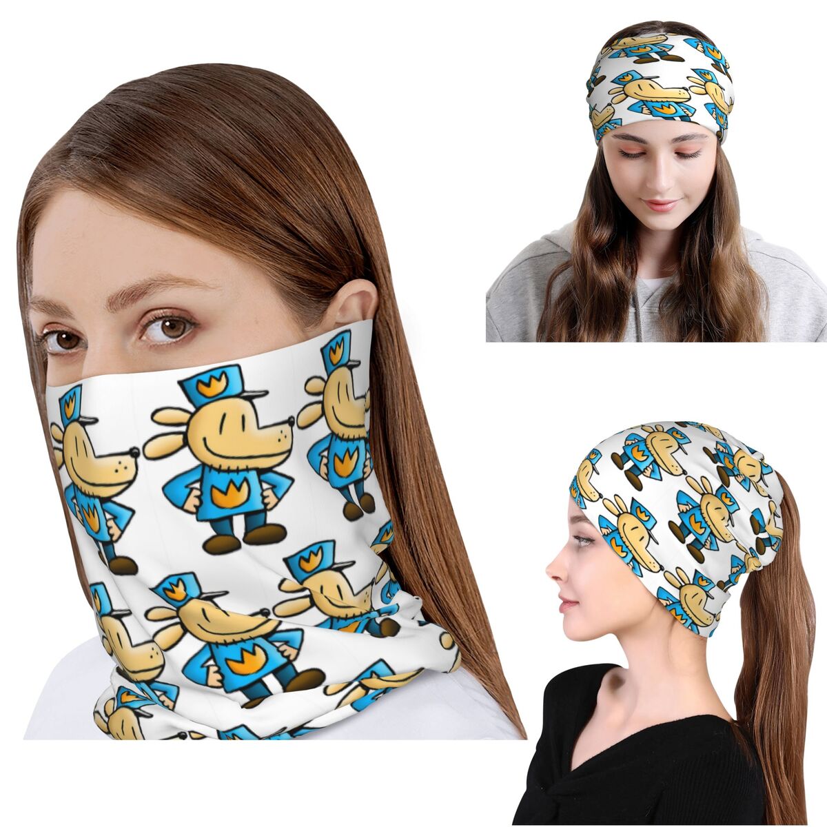 Dog Man Comedic Graphic Novel  – Knit Beanie Hat Warm recenzja i cena