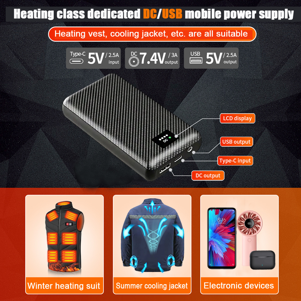Ranwomen 30000/40000mAh Powerb – Heated Vest Battery recenzja i cena