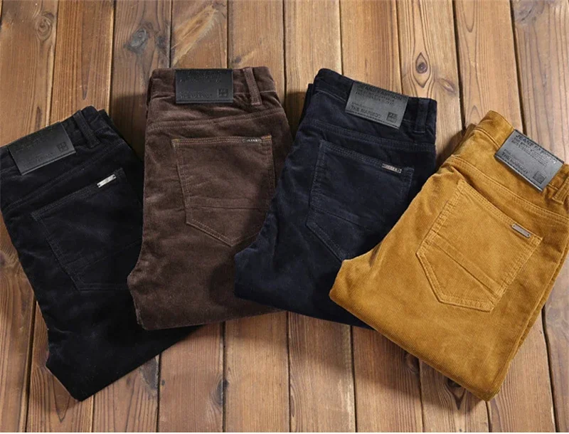 2023 Autumn Winter Men's Casua – Corduroy Pant Warm recenzja i cena