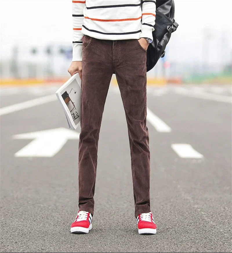 2023 Autumn Winter Men's Casua – Corduroy Pant Warm recenzja i cena