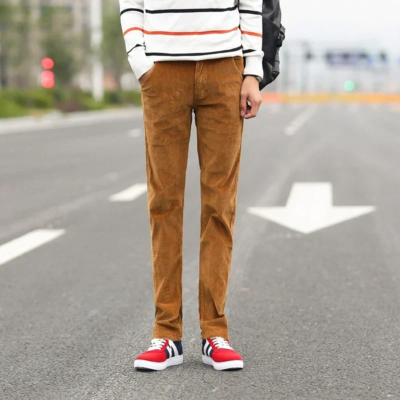 2023 Autumn Winter Men's Casua – Corduroy Pant Warm recenzja i cena