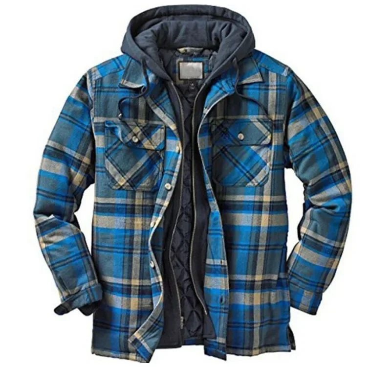 Mens Fleece Lined Flannel Plai – Flannel Shirt Lined recenzja i cena