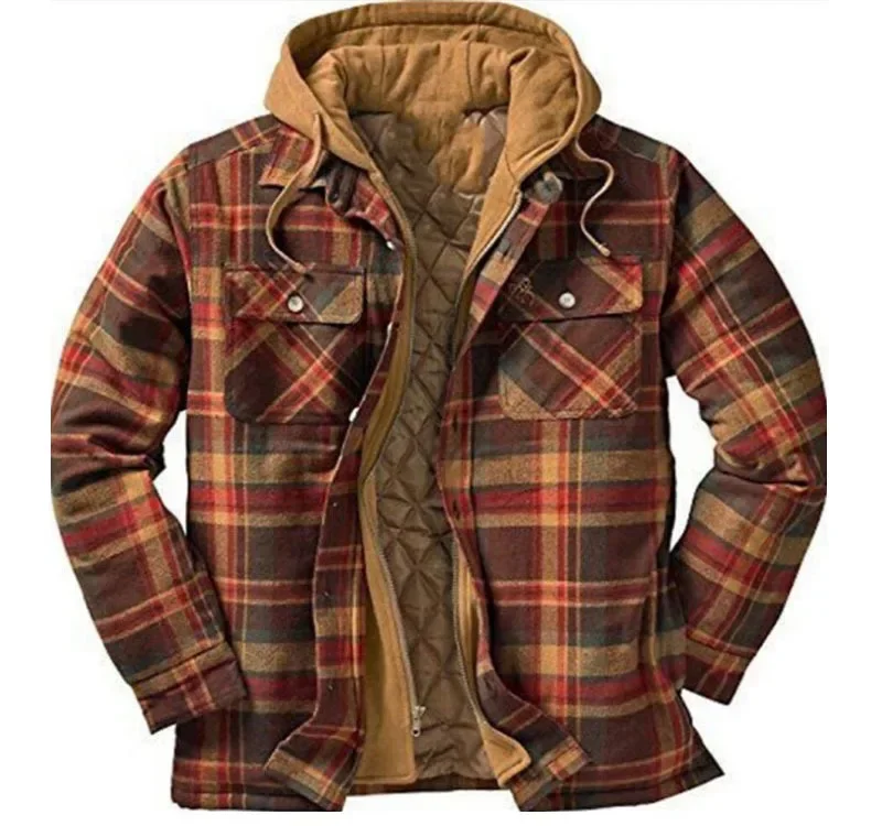 Mens Fleece Lined Flannel Plai – Flannel Shirt Lined recenzja i cena