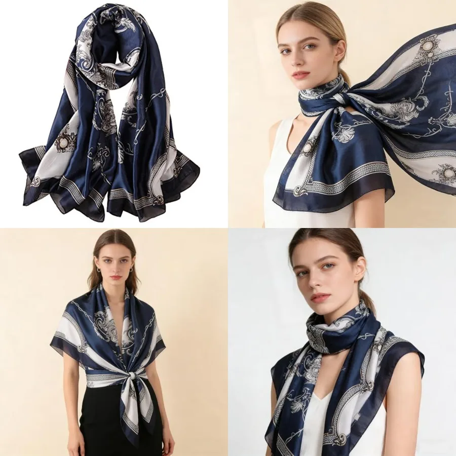 Silk Scarf Mulberry Silk Fashi – Shawl Wrap Winter recenzja i cena