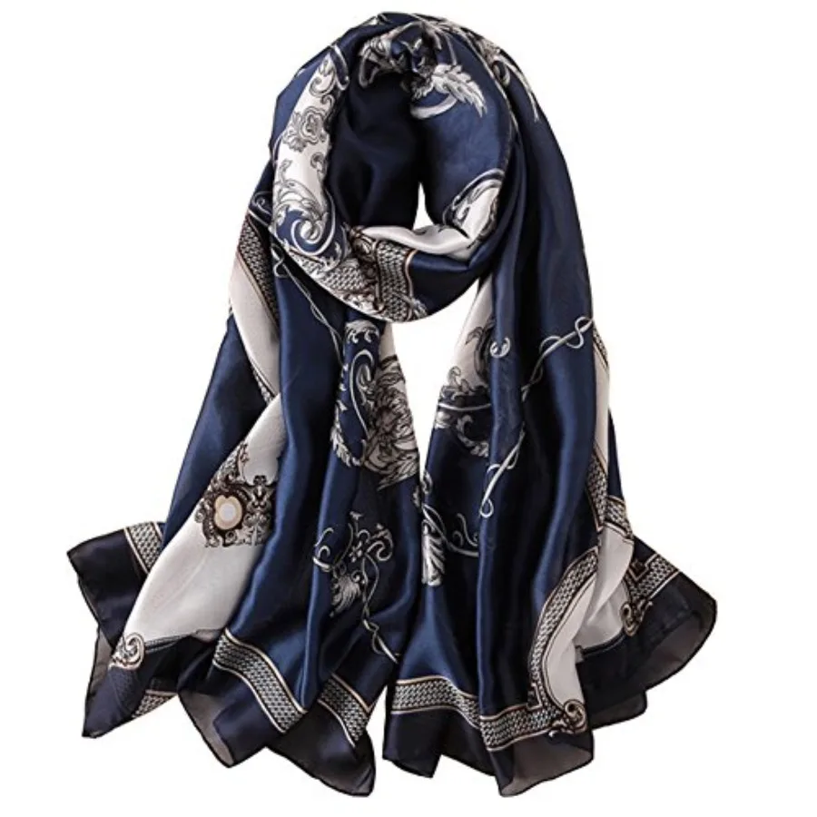 Silk Scarf Mulberry Silk Fashi – Shawl Wrap Winter recenzja i cena