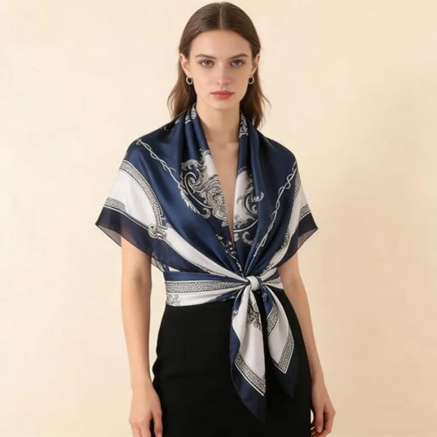 Silk Scarf Mulberry Silk Fashi – Shawl Wrap Winter recenzja i cena