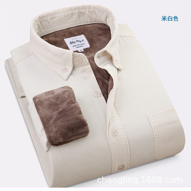 Corduroy Warm Shirts Cotton Pl – Flannel Shirt Lined recenzja i cena