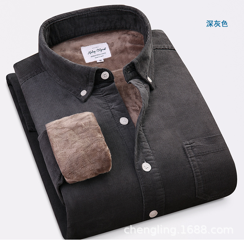 Corduroy Warm Shirts Cotton Pl – Flannel Shirt Lined recenzja i cena