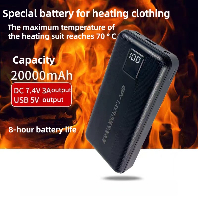 New Large Capacity 7.4V/3A/160 – Heated Vest Battery recenzja i cena