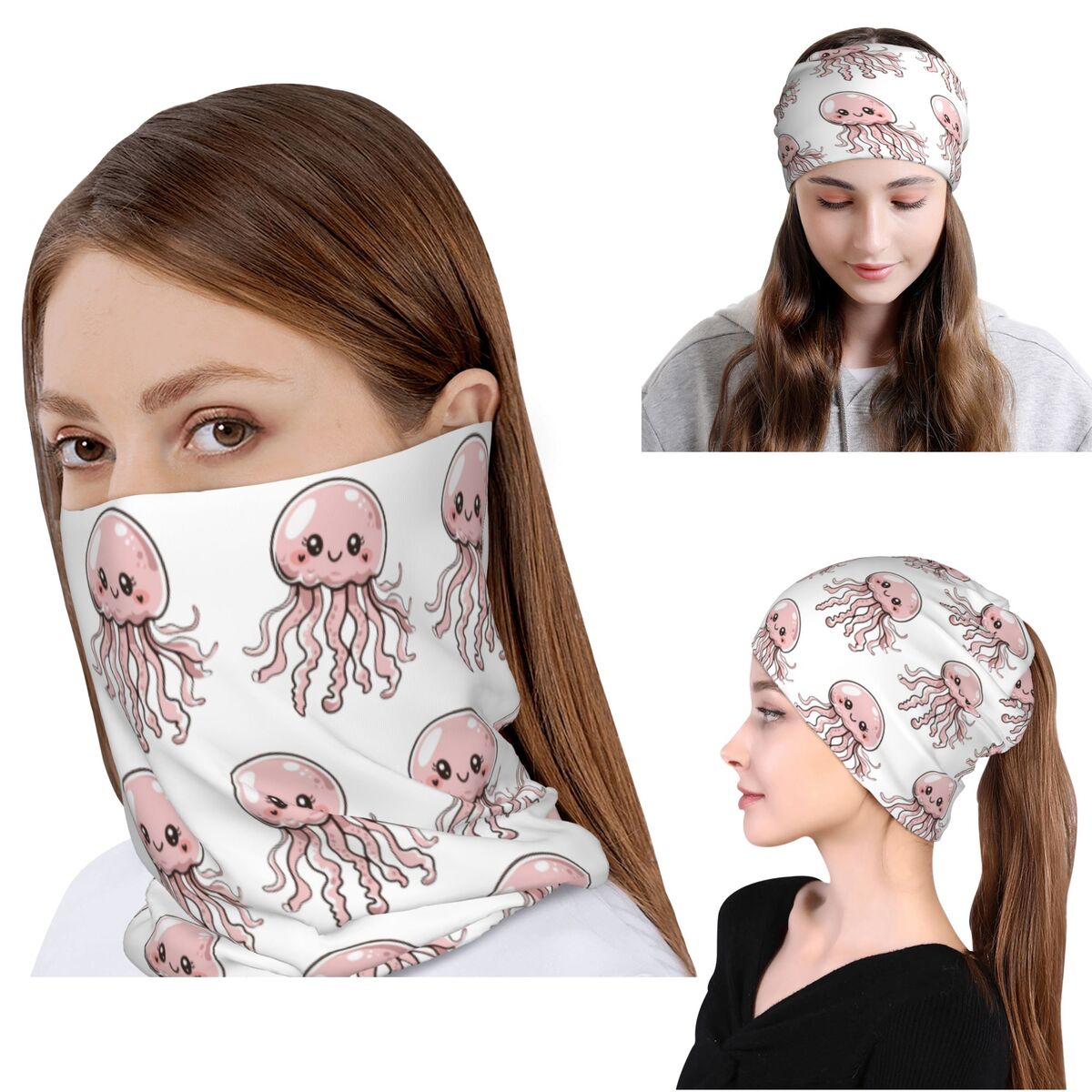 Cute Jellyfish Kawaii Design B – Knit Beanie Hat Warm recenzja i cena