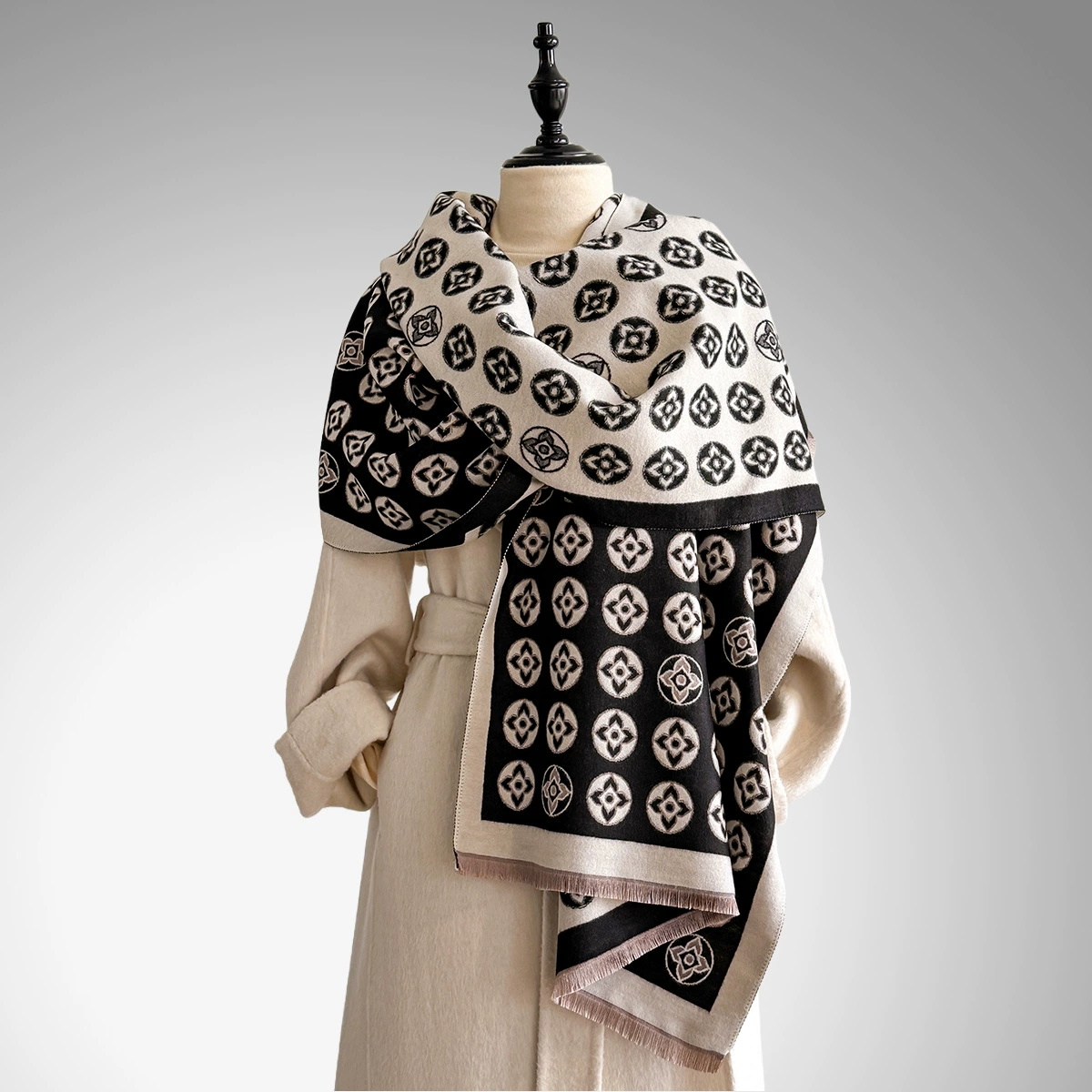 Fashion Winter Warm Smile Face – Cashmere Pashmina Wrap recenzja i cena
