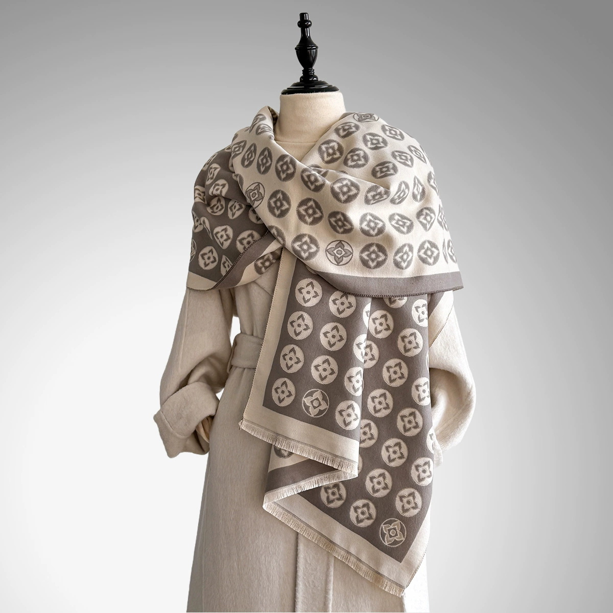 Fashion Winter Warm Smile Face – Cashmere Pashmina Wrap recenzja i cena
