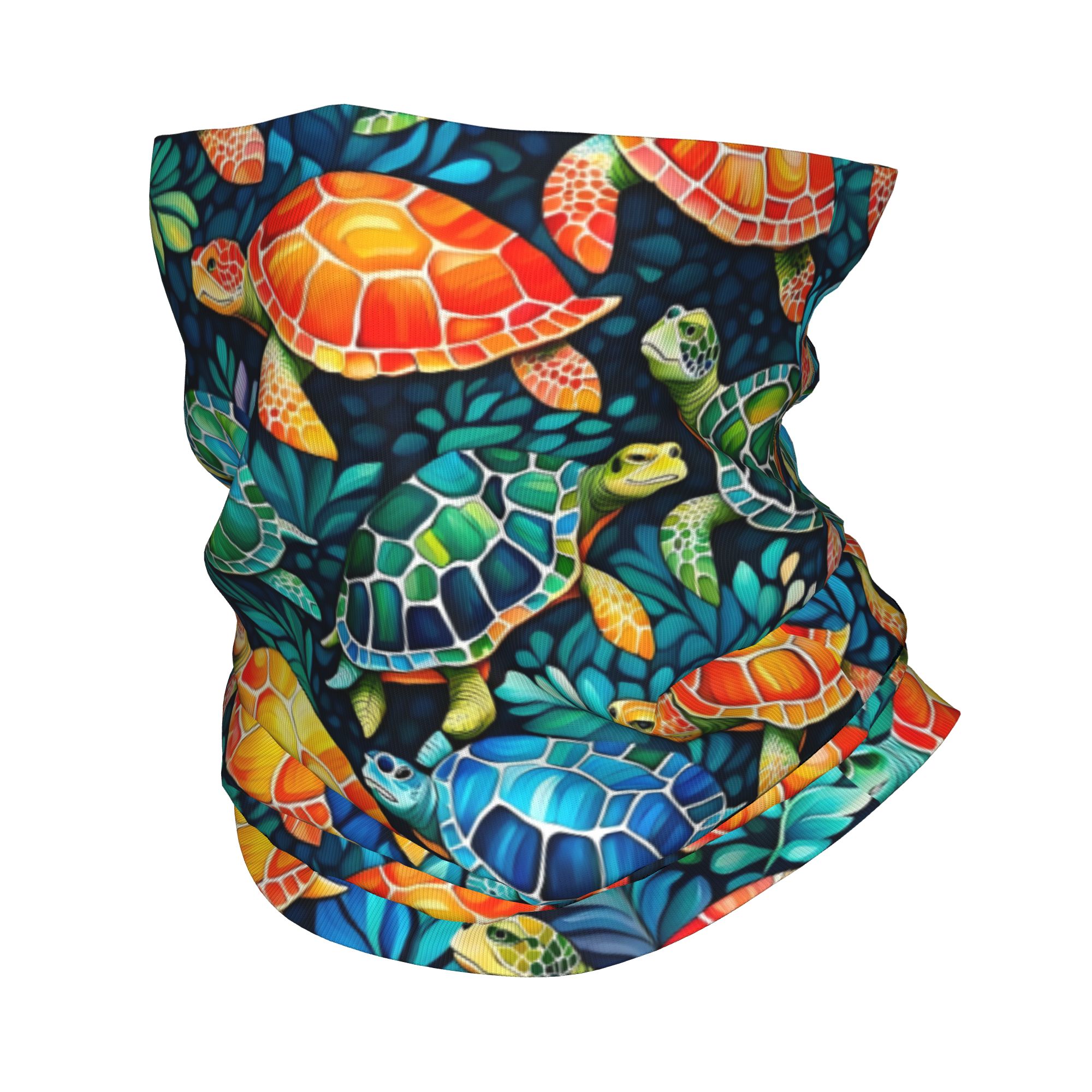 Custom Funny Colorful Sea Turt – Neck Gaiter Fleece recenzja i cena