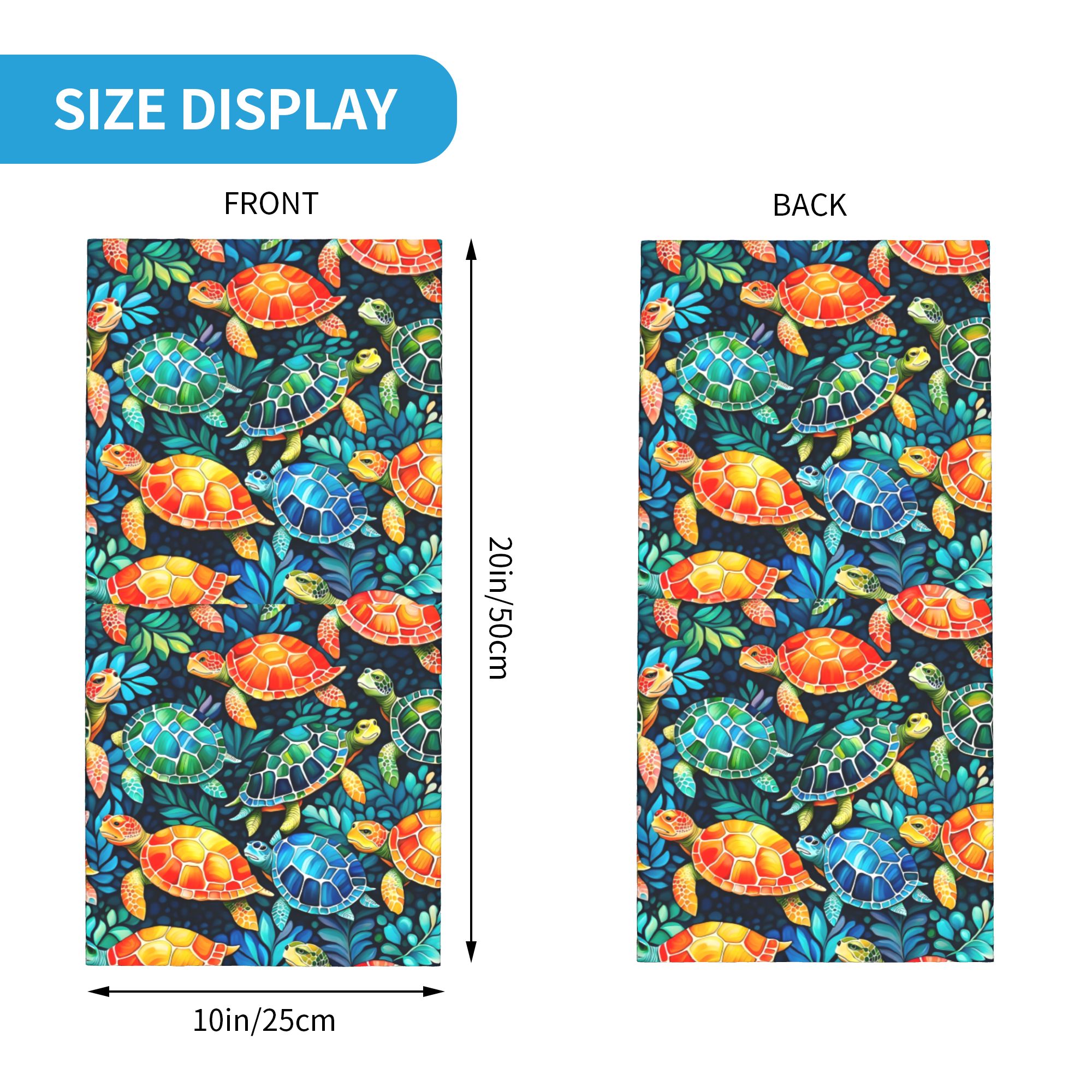 Custom Funny Colorful Sea Turt – Neck Gaiter Fleece recenzja i cena