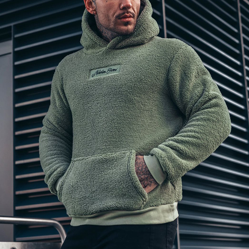 Men's Fuzzy Sherpa Sweatshirt  – Sherpa Hoodie Fleece recenzja i cena