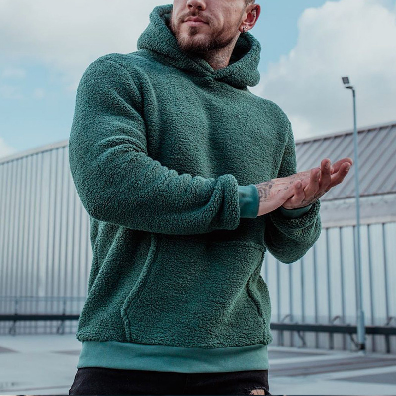 Men's Fuzzy Sherpa Sweatshirt  – Sherpa Hoodie Fleece recenzja i cena