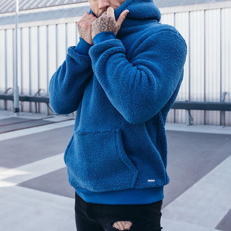 Men's Fuzzy Sherpa Sweatshirt  – Sherpa Hoodie Fleece recenzja i cena