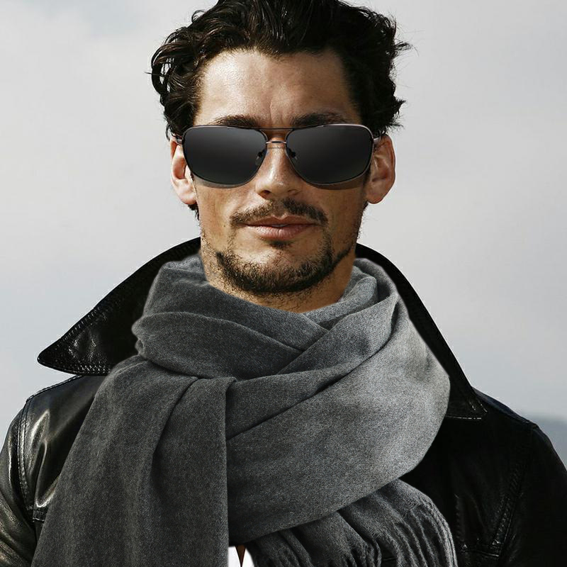 Fashion Scarf Man Winter Warm  – Wool Scarf Men recenzja i cena