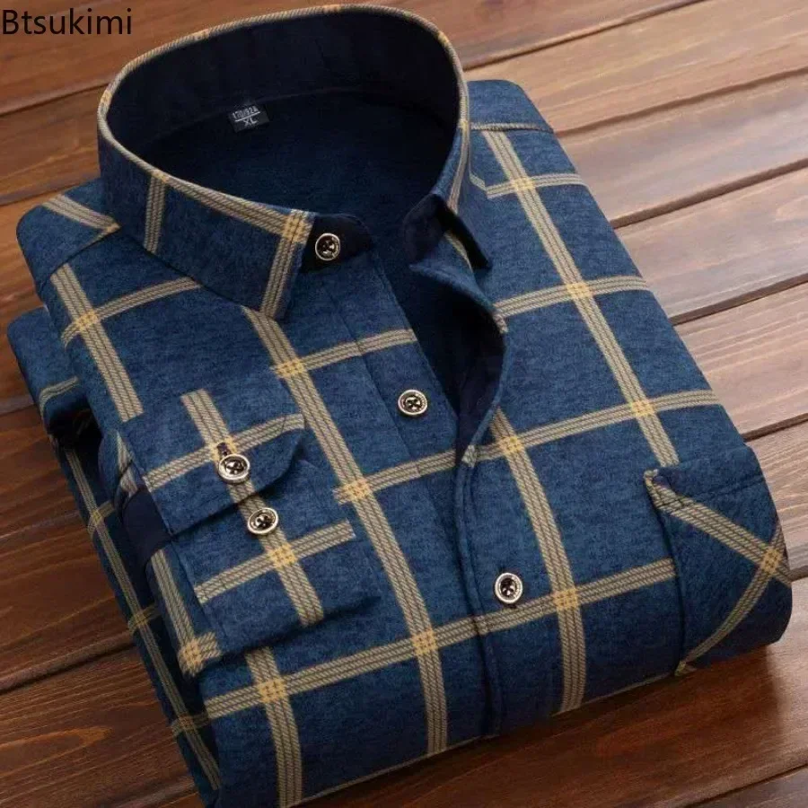 2024 Men's Winter Warm Long Sl – Flannel Shirt Lined recenzja i cena