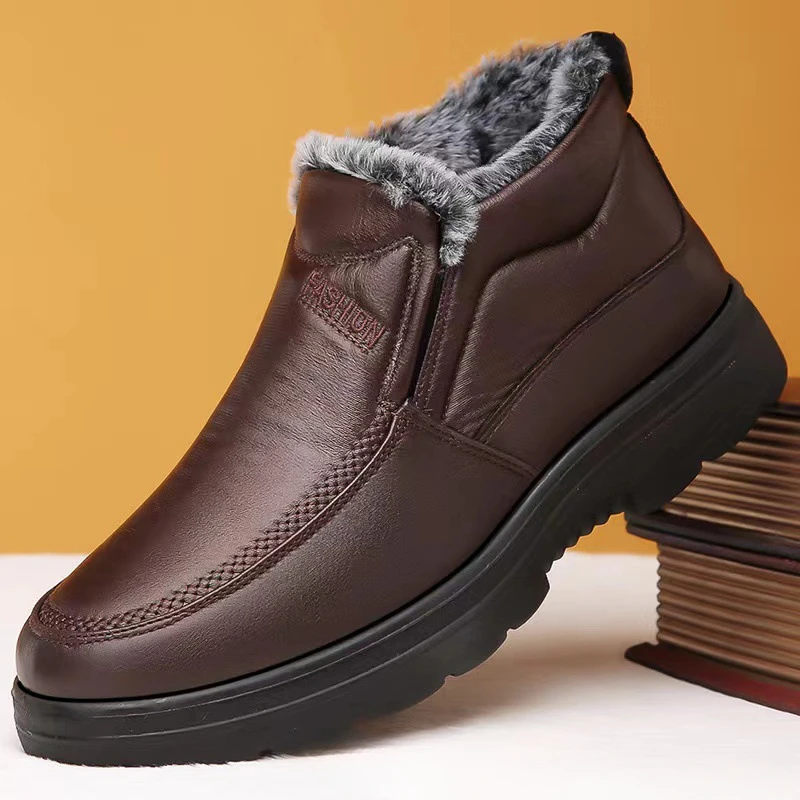 Winter Men's Ankle Boots Plush – Waterproof Winter Boot recenzja i cena