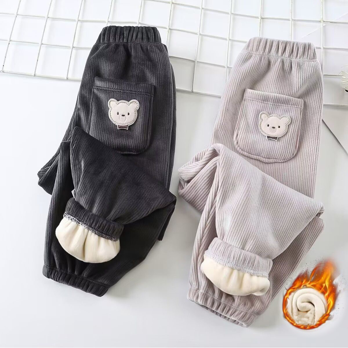 1pcs Boy Girl Winter Velvet Co – Corduroy Pant Warm recenzja i cena