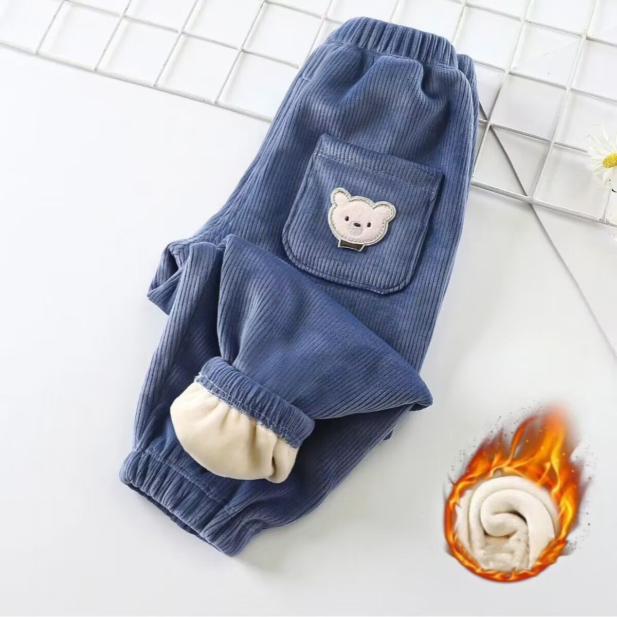 1pcs Boy Girl Winter Velvet Co – Corduroy Pant Warm recenzja i cena