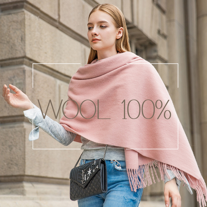 Wool Winter Scarf Women Fashio – Shawl Wrap Winter recenzja i cena