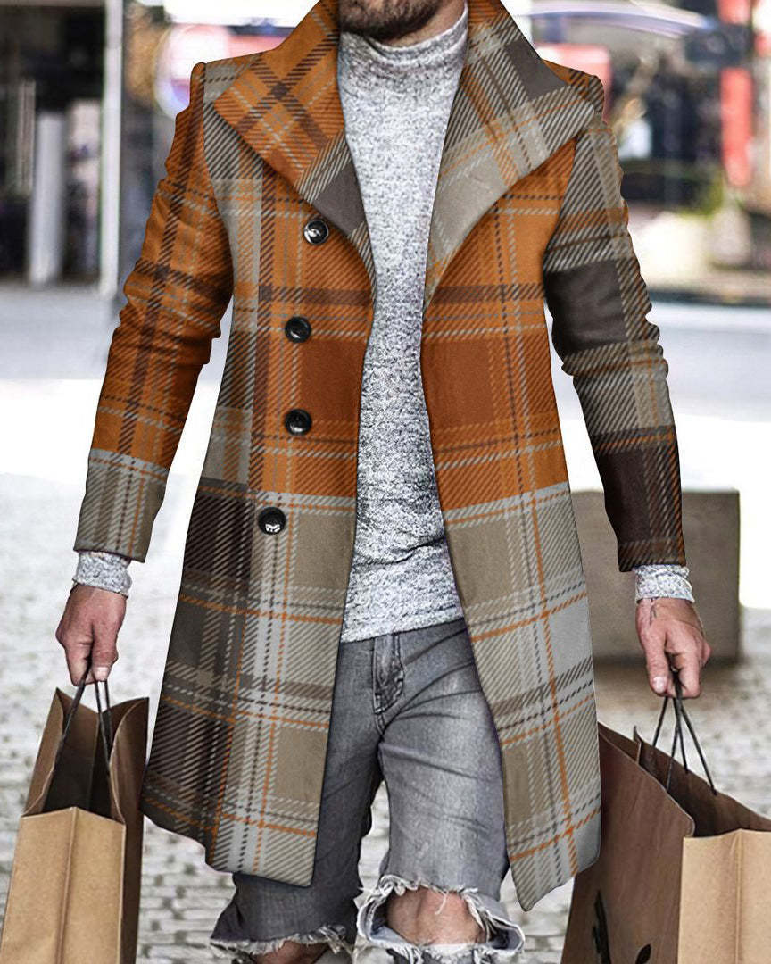 2025 Long Coat Men Mens Wool J – Wool Coat Peacoat recenzja i cena