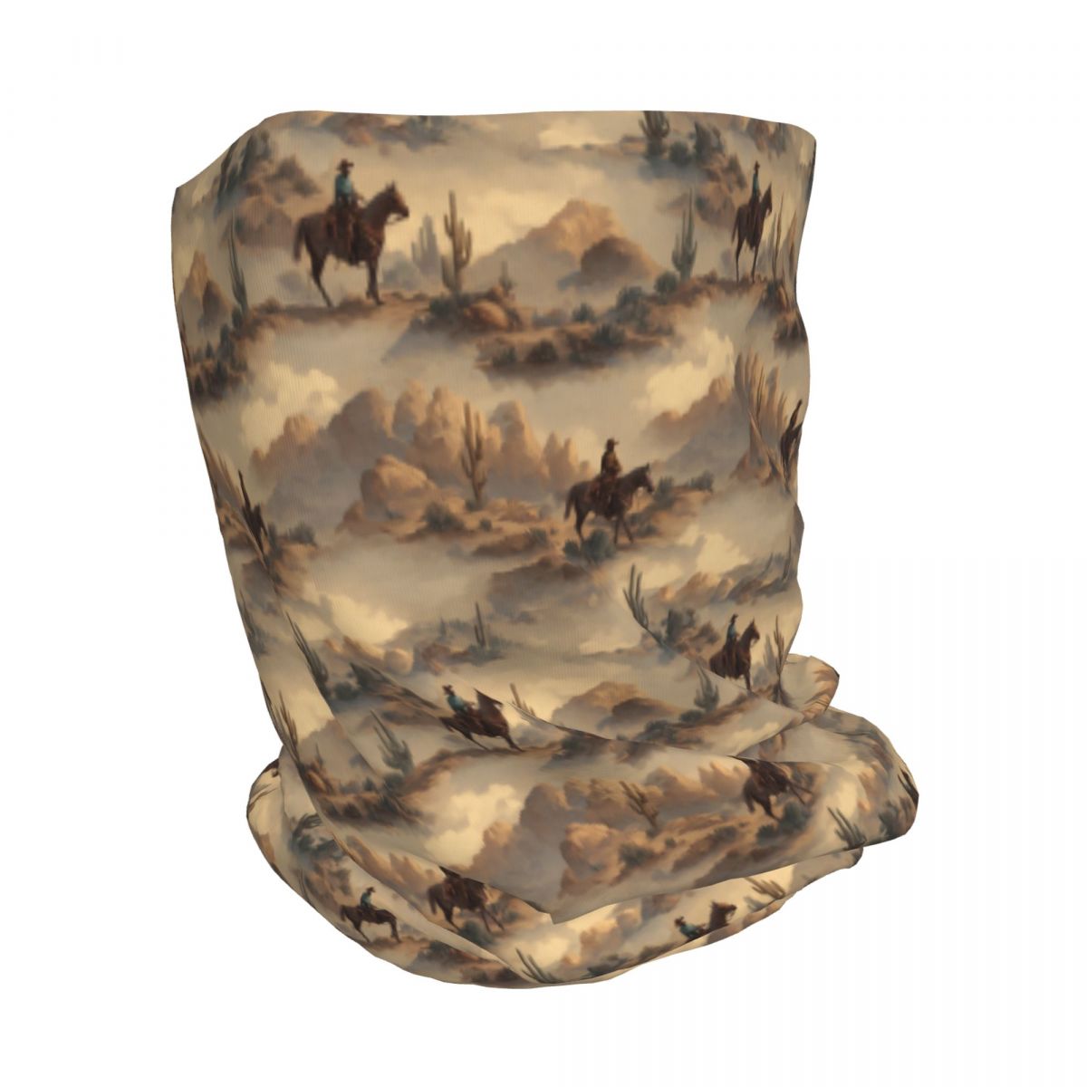 Cowboy In Desert Western Lands – Knit Beanie Hat Warm recenzja i cena