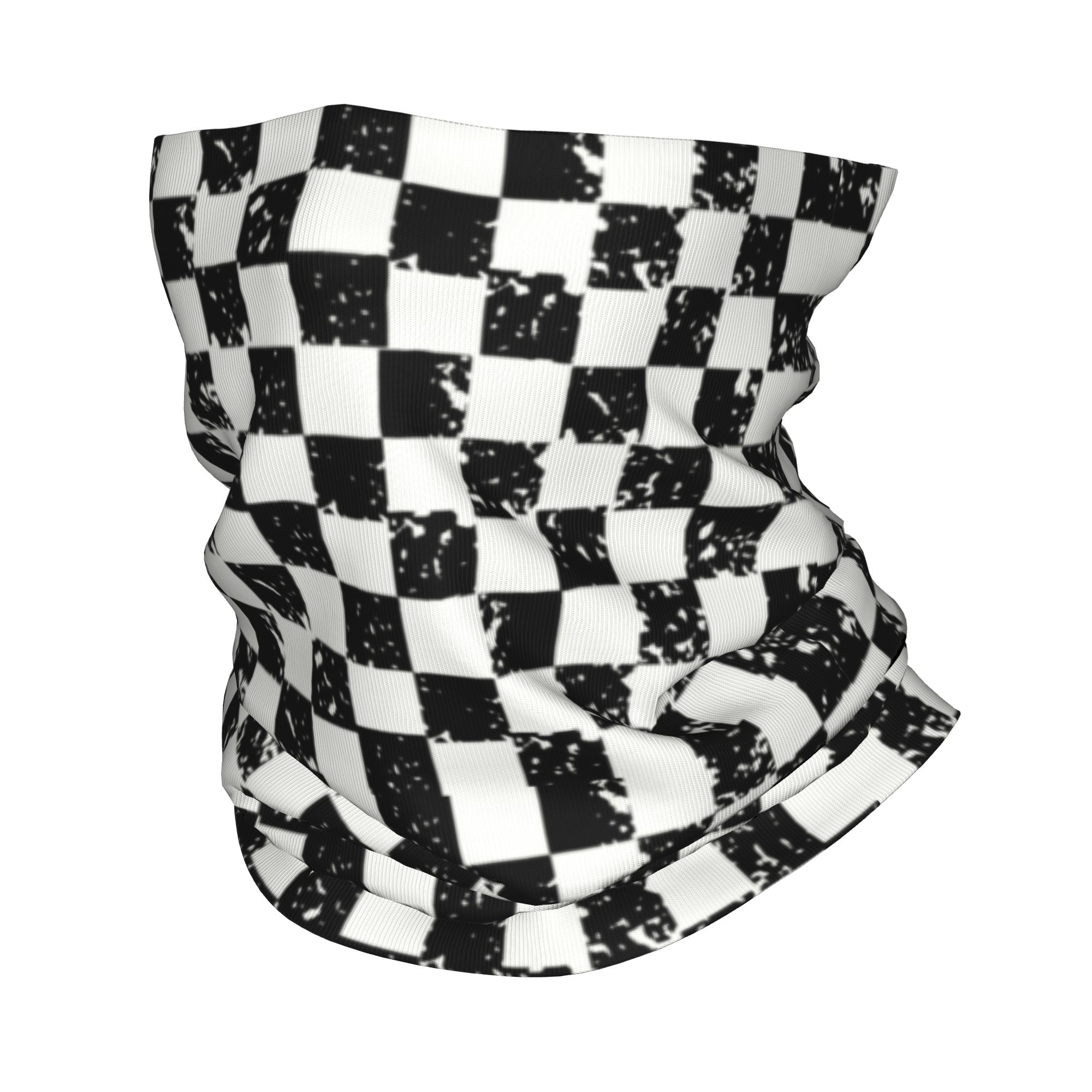 Custom Retro Checkered Flag Wi – Neck Gaiter Fleece recenzja i cena