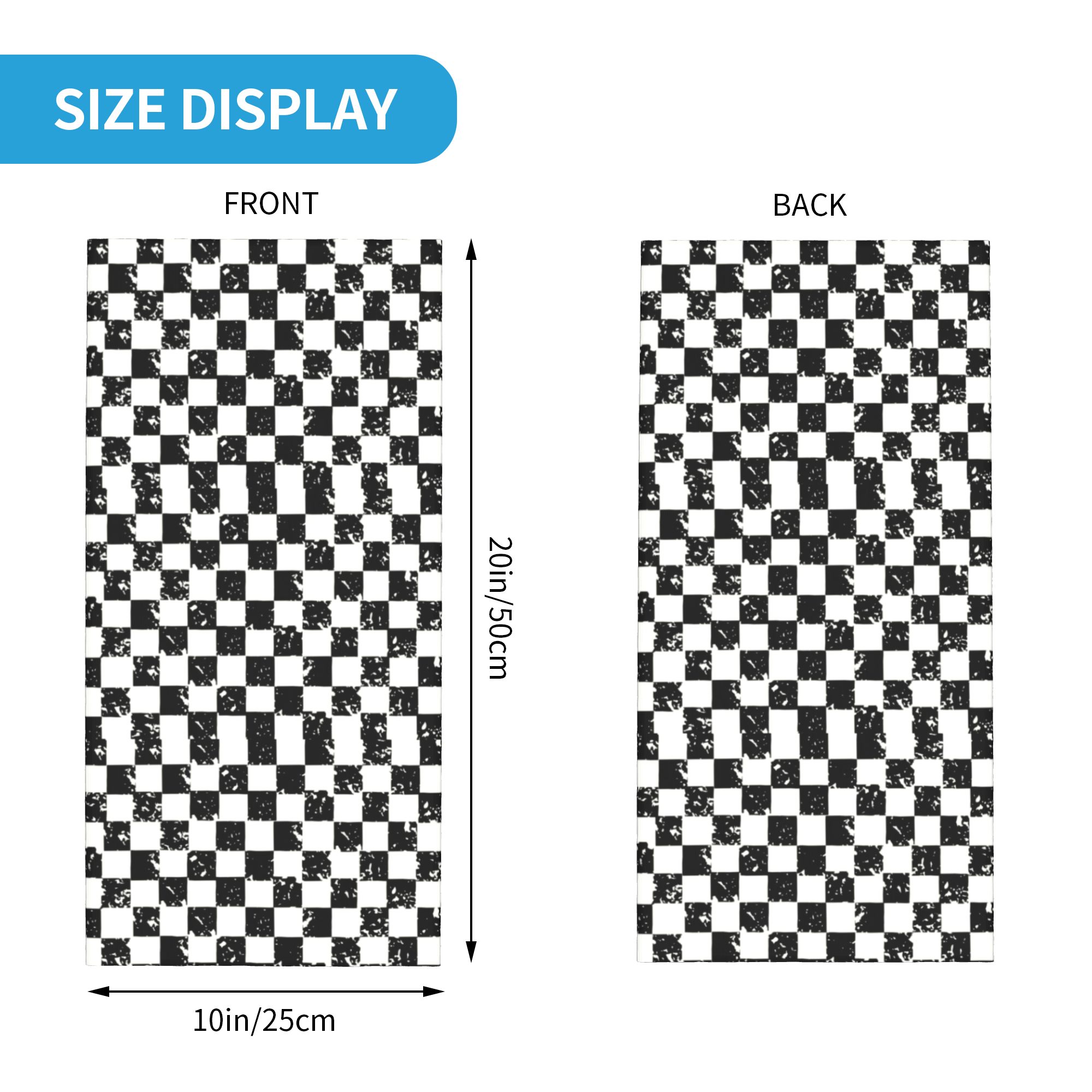 Custom Retro Checkered Flag Wi – Neck Gaiter Fleece recenzja i cena