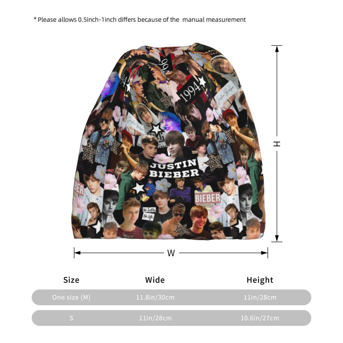 Justin Bieber Bandana Neck Cov – Knit Beanie Hat Warm recenzja i cena