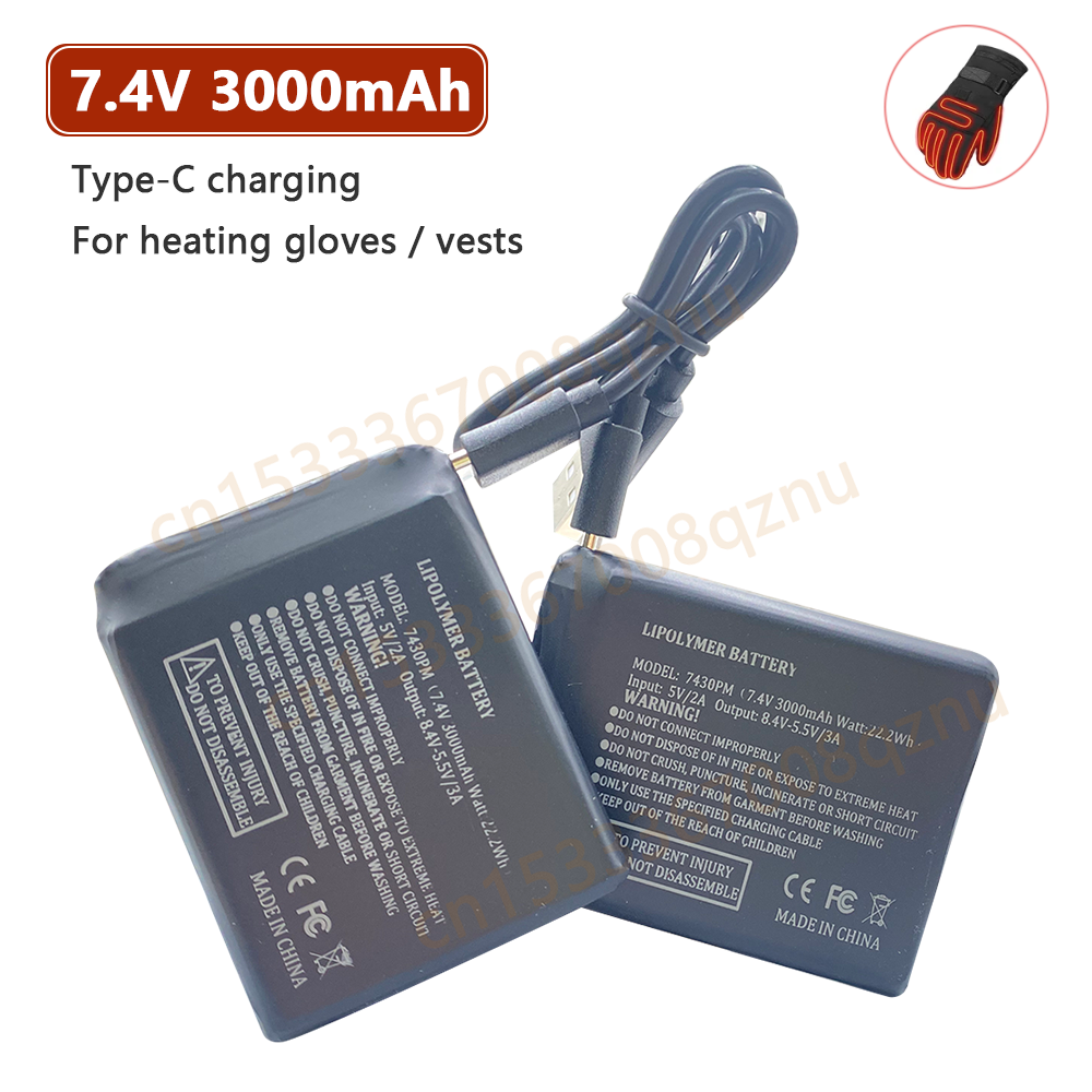7.4V 3000mah Heated Gloves Bat – Heated Vest Battery recenzja i cena