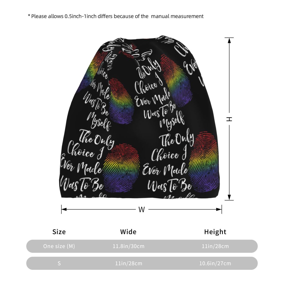 Faux Glitter Rainbow Pride Fla – Knit Beanie Hat Warm recenzja i cena