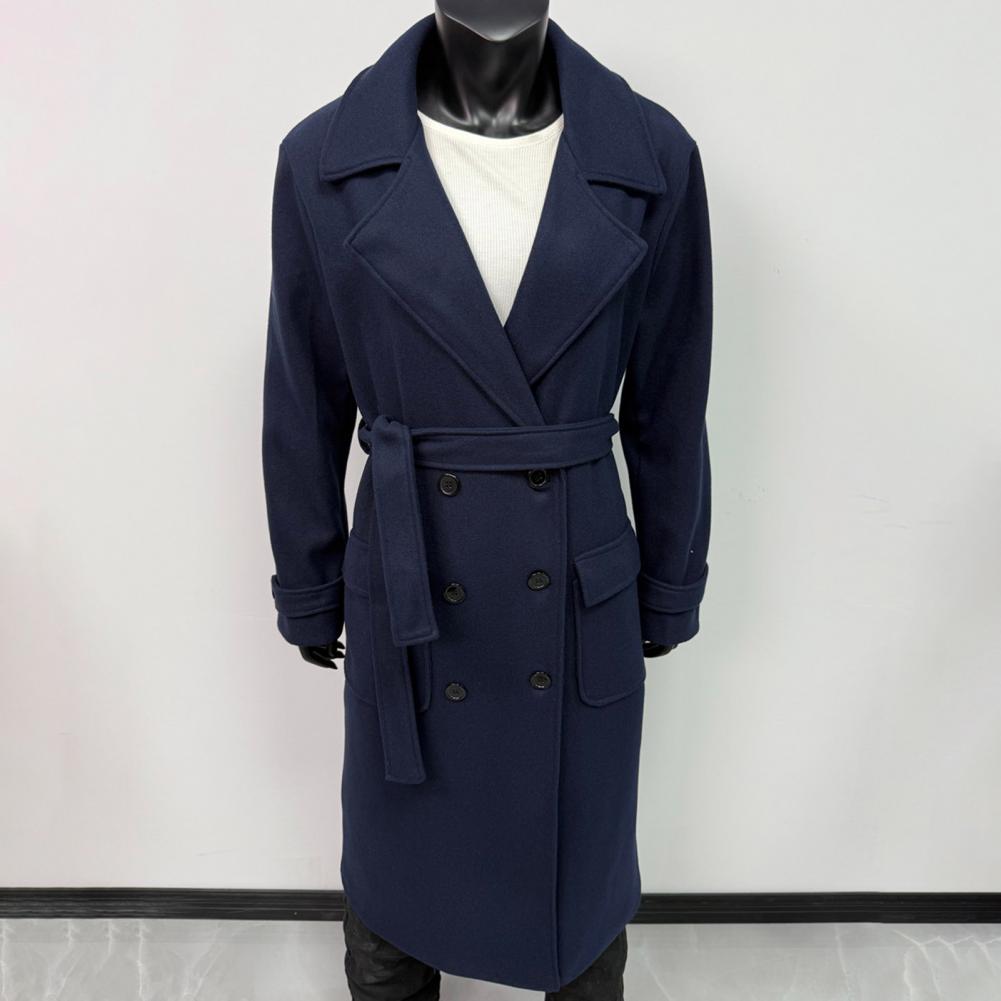 Women Coat Women's Double Brea – Wool Coat Peacoat recenzja i cena