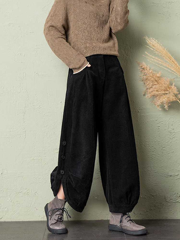 Korean Corduroy Women Pants Fa – Corduroy Pant Warm recenzja i cena